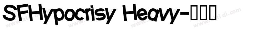 SFHypocrisy Heavy字体转换
